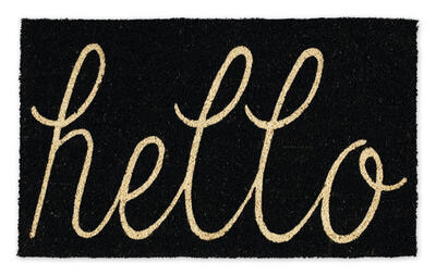 Hello Door Mat 17X29