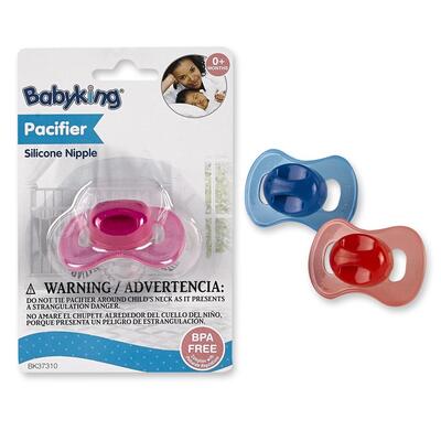 Baby King Pacifier Silicone Nipple Assorted 1 count