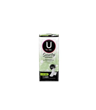 U by Kotex Lightdays Liners Long Unscented 16 count