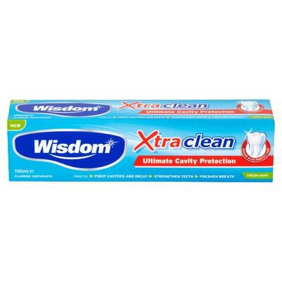 Wisdom Xtra Clean Ultimate Cavity Protection Toothpaste Fresh Mint 100ml